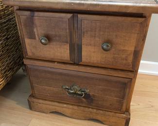 Nightstand, 21” w x 23” h x 19 ½” d, $10