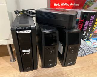 APC Back-UPS BE350G $25
APC Back-UPS XS1300 Battery backup $189
APC Back-UPS 1500 (have 2) $200 each