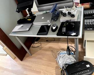 IKEA Glass office table 46”w x 31” t x 29” d $60