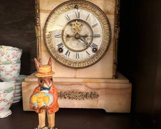 Royal Dalton Rabit and Marble Clock