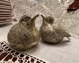 Silver Birds Salt and Pepper set