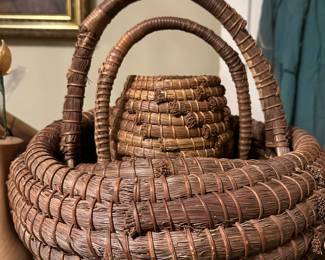 Handwoven Pine Baskets