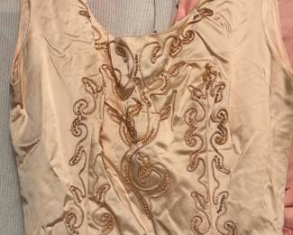 Detail of 1960's formal gown.