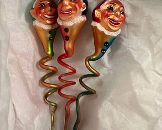 Christopher Radko Elf Ornaments - tag on - $45 EACH
