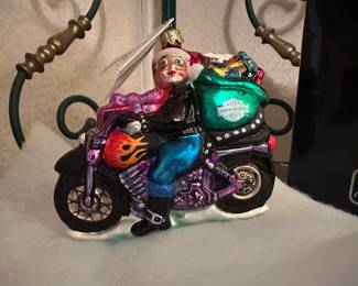 Christopher Radko Harley Davidson 1999 Special Delivery Mrs Clause - $45