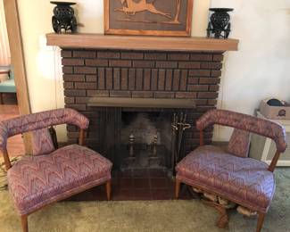 MCM wide seat Tomlinson Sophisticate chairs.