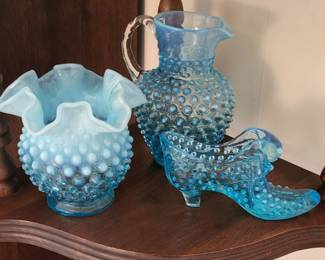 Fenton hobnail glass