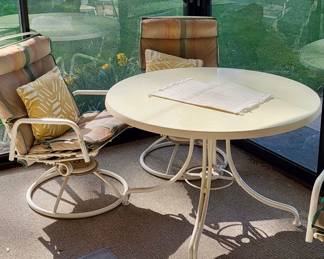 Patio table and chairs