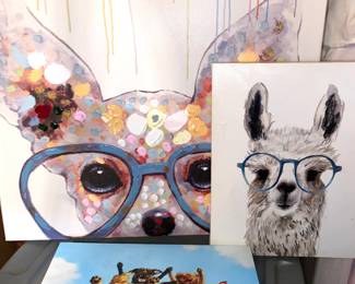 Animal canvases