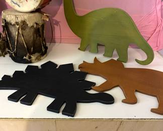 Dinosaur wall wood hangings