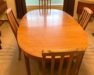 Dining table and chairs