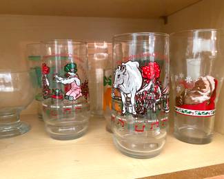 Holly Hobby and Coke glasses