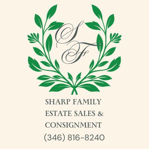 Green Beige Floral Wreath Wedding Monogram Logo
