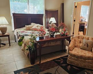 view into the master bedroom