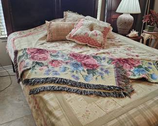 beautiful bed with adjustable mattress, head and footboard