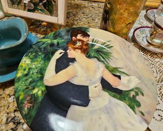several plates with ballet themes