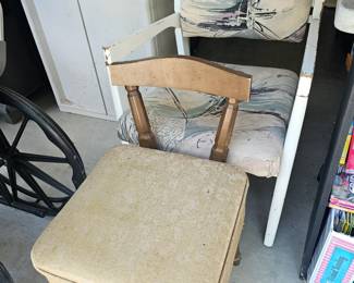 vintage sewing stool