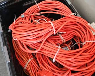 several extension cords