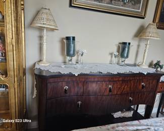 elegant antique credenza