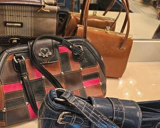 Selection of designer bags