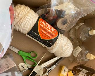 Items on sewing machine 