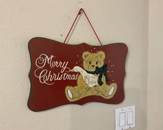 Master bedroom - sign