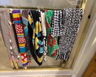 Master bath closet - scarves