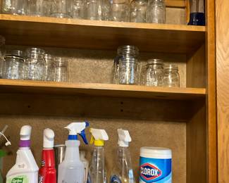 Laundry room - more cleaners and jars