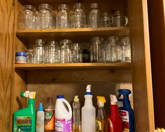 Last cabinet in laundry room - miscellaneous cleaners +