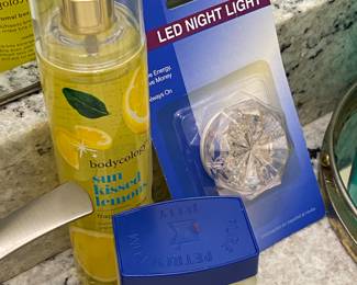Hall bathroom items 