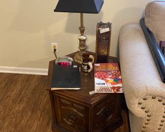 End table in master bedroom 