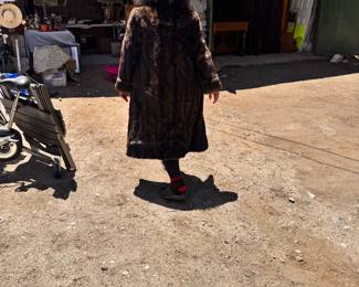 Mink coat.