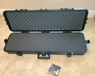 several rifle cases