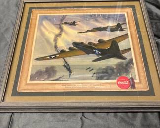 Coca Cola WWII store advertisement 
