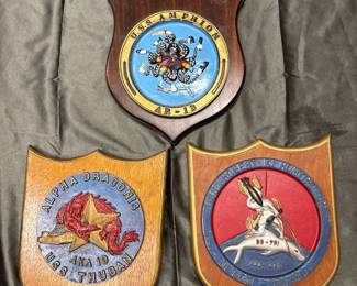 US Navy ship plaques