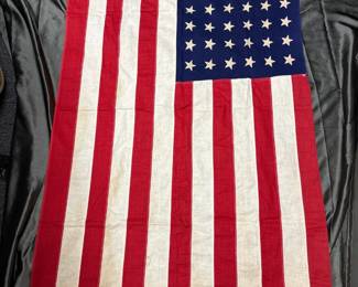 Large US WWII ERA 48 STARS FLAG