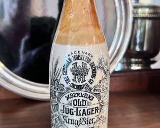 ANTIQUE OLD JUG LAGER BEER BOTTLE