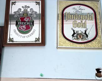 VINTAGE BEER MIRROR SIGNS
