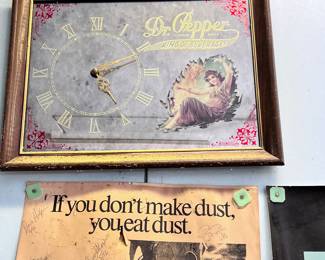 DR. PEPER MIRROR WALL CLOCK
