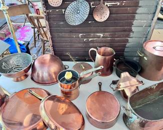 COPPER COOKWARE AND BOWLS