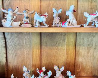 LENOX MARCEL THE MOOSE ORNAMENTS MANY YEARS!