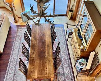 OVERHEAD VIEW OF DINING SET