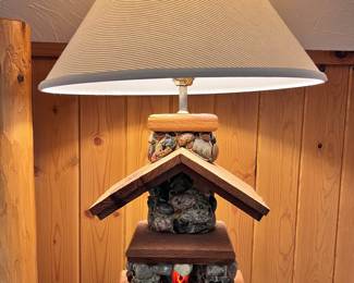 STONE HOUSE CABIN LAMP