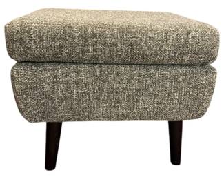Grey Upholstered Ottoman