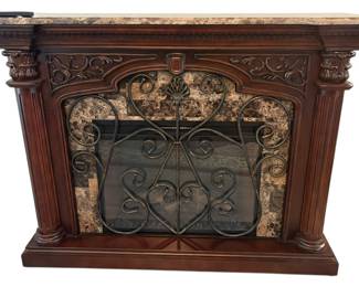 Victoria Manor Marble Top Fireplace