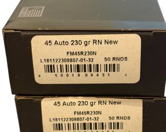 Federal 45 Auto 230 Gr 50 Rd Ammo Boxes