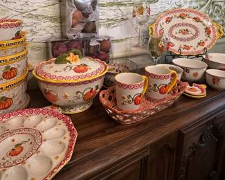 Temptation QVC dinnerware. Different patterns. Over 40 pieces