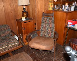 Mid Century Modern Arm Side Accent Chairs,