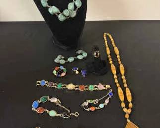 Lots of Stones Costume Jewelry