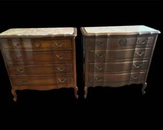 French Marble Top Chest
